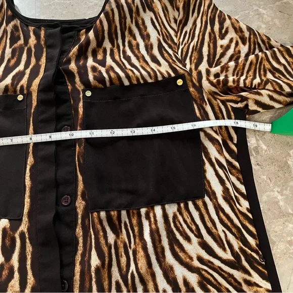 Brown and black long sleeve button up - Picture 6 of 11